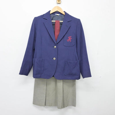 【中古】兵庫県 宝塚北高等学校 女子制服 4点（ブレザー・ニット・スカート）sf026521