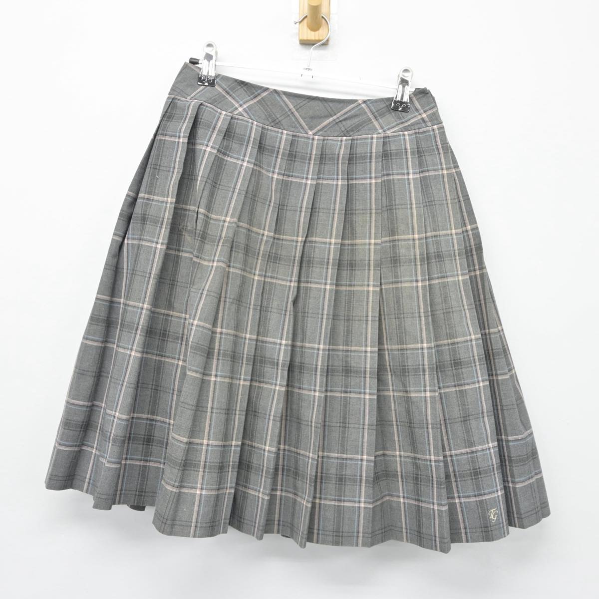 【中古】山口県 高川学園中学校 女子制服 2点（シャツ・スカート）sf026524