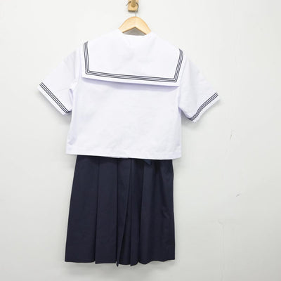 【中古】福岡県 北九州市立吉田中学校 女子制服 4点（セーラー服・スカート）sf026532