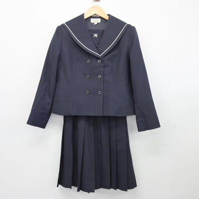 【中古】東京都 板橋有徳高等学校 女子制服 2点（セーラー服・スカート）sf026554