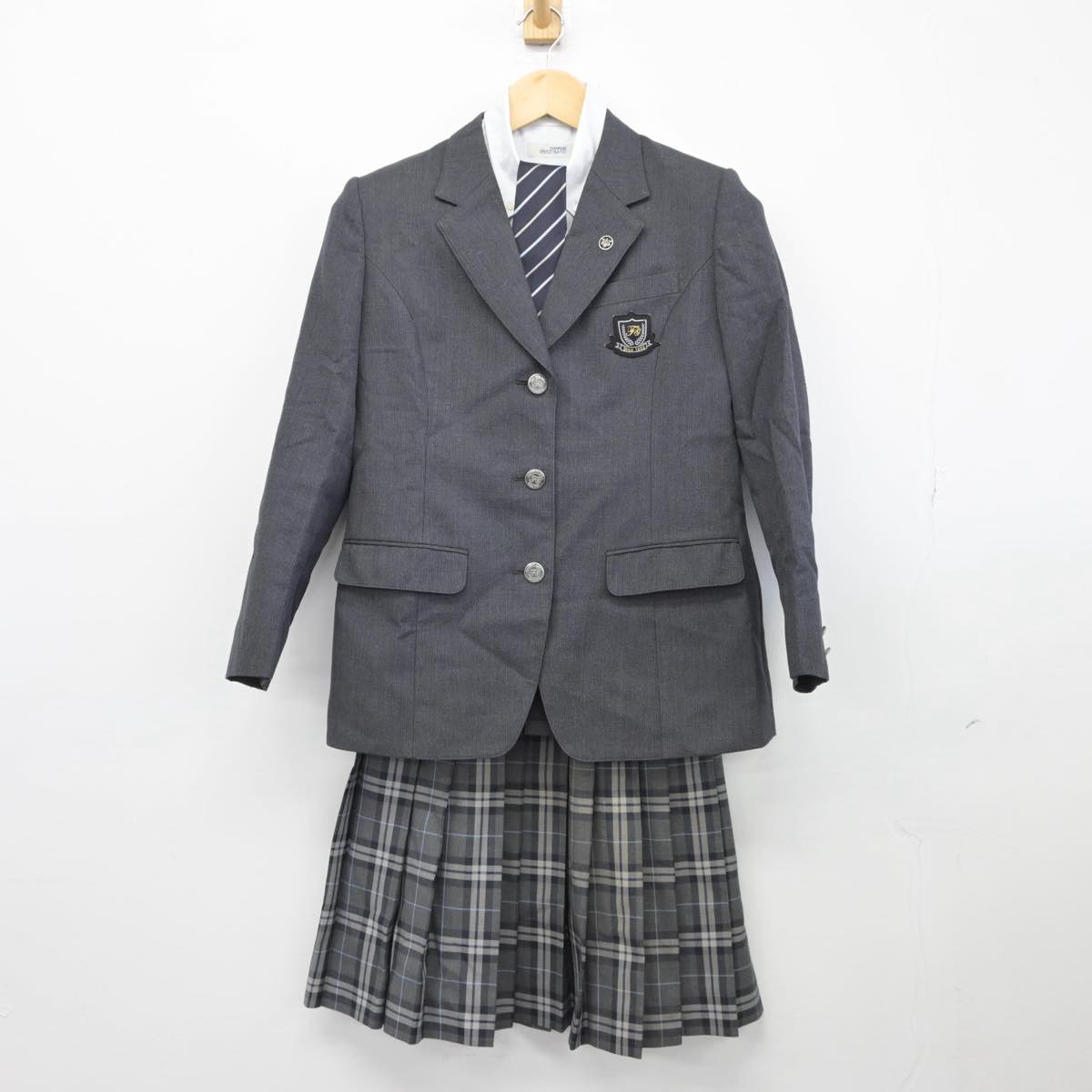 【中古】東京都 藤村女子高等学校 女子制服 4点（ブレザー・シャツ・スカート）sf026556