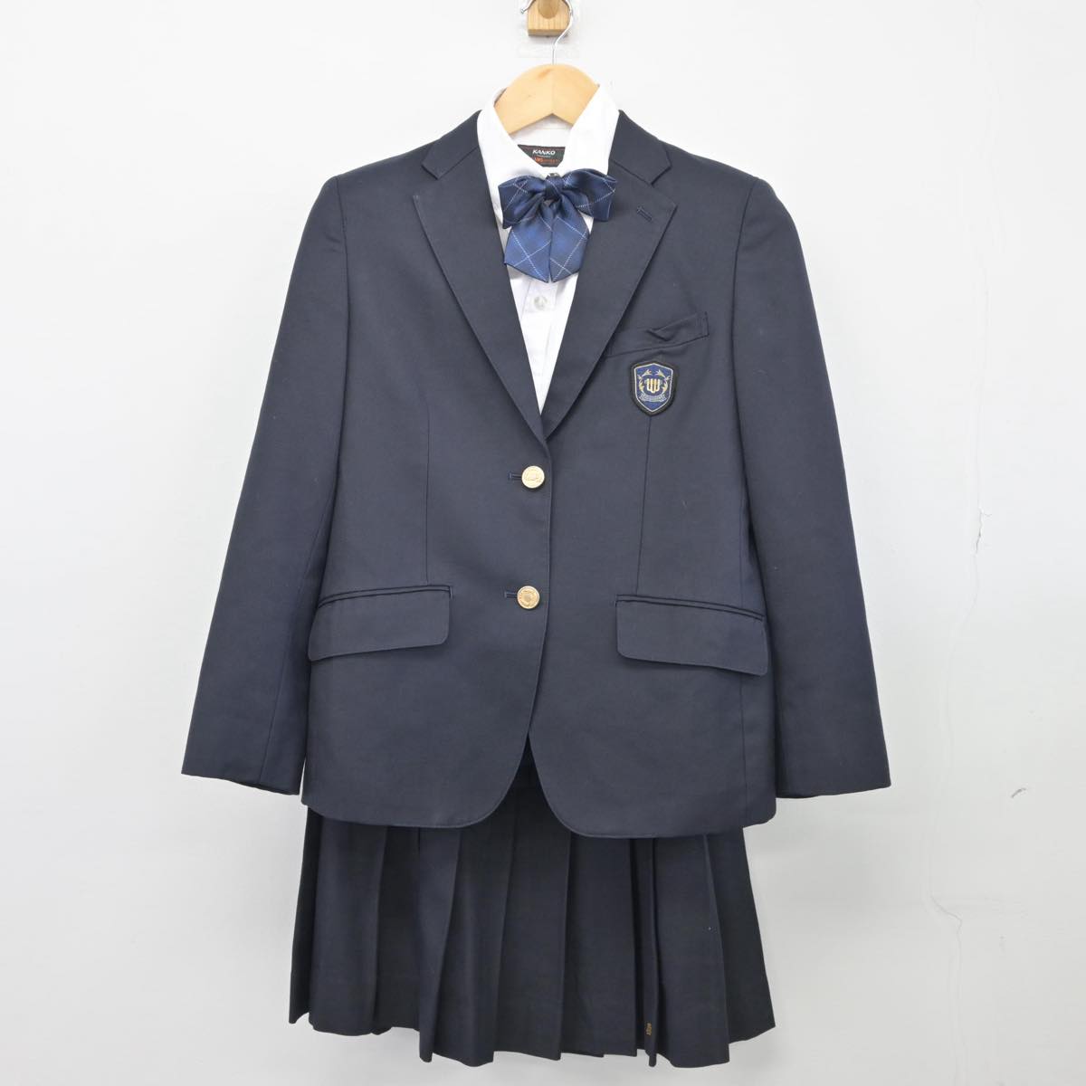 【中古】東京都 東京純心女子高等学校 女子制服 4点（ブレザー・シャツ・スカート）sf026568