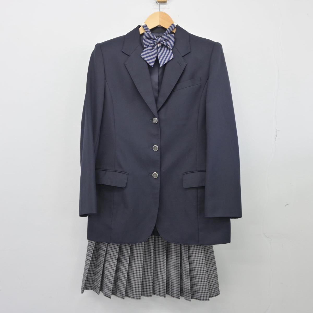 【中古】埼玉県 三郷工業技術高等学校 女子制服 3点（ブレザー・スカート）sf026576