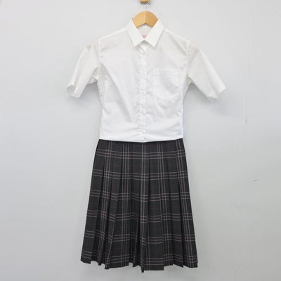 【中古】東京都 小金井市立南中学校 女子制服 2点（シャツ・スカート）sf026579