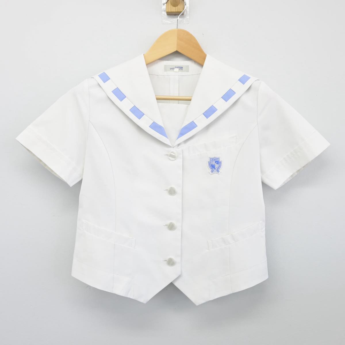 【中古】長崎県 長崎女子高等学校 女子制服 2点（セーラー服・スカート）sf026582