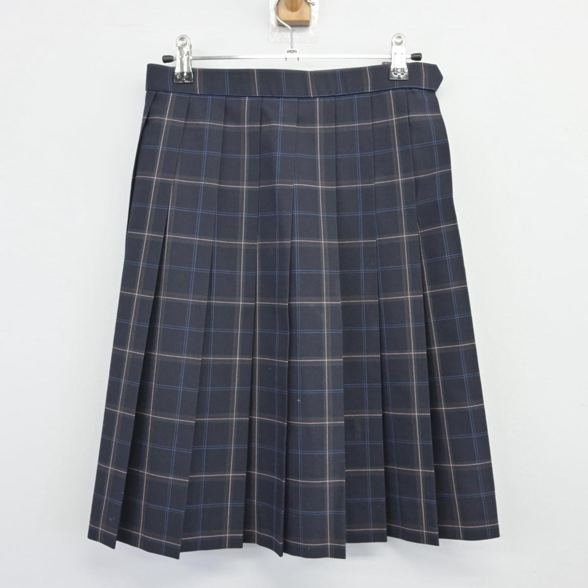 【中古】神奈川県 横浜清風高等学校 女子制服 2点（ニットベスト・スカート）sf026588