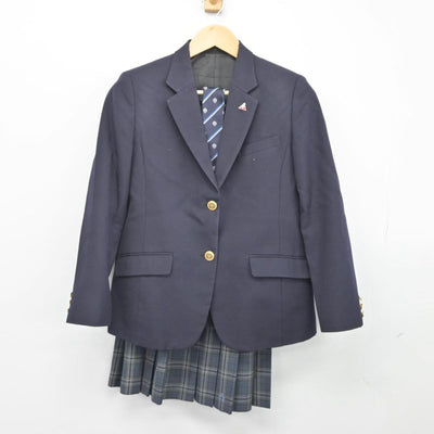 【中古】神奈川県 麻布大学附属高等学校 女子制服 4点（ブレザー・スカート）sf026590