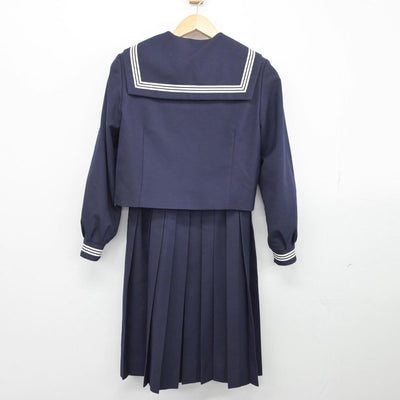 【中古】千葉県 堀江中学校 女子制服 2点（セーラー服・ジャンパースカート）sf026606