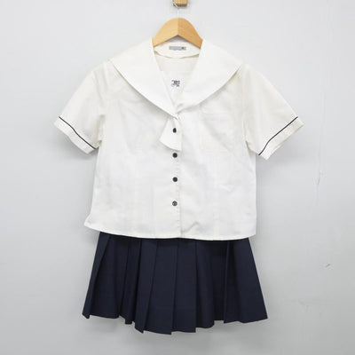 【中古】東京都 板橋有徳高校 女子制服 2点（セーラー服・スカート）sf026612