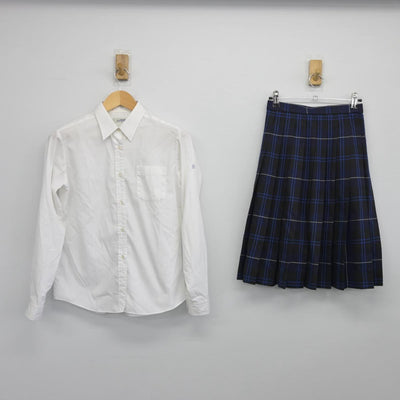 【中古】神奈川県 桐蔭学園高等学校 女子制服 2点（シャツ・スカート）sf026616