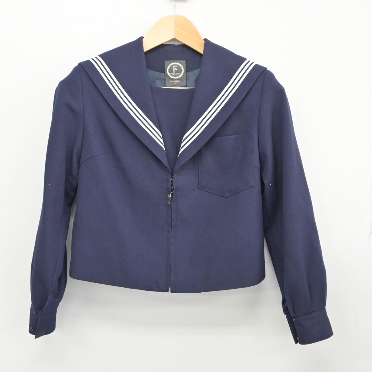 【中古】愛知県 一宮市西成東部中学校 女子制服 1点（セーラー服）sf026620