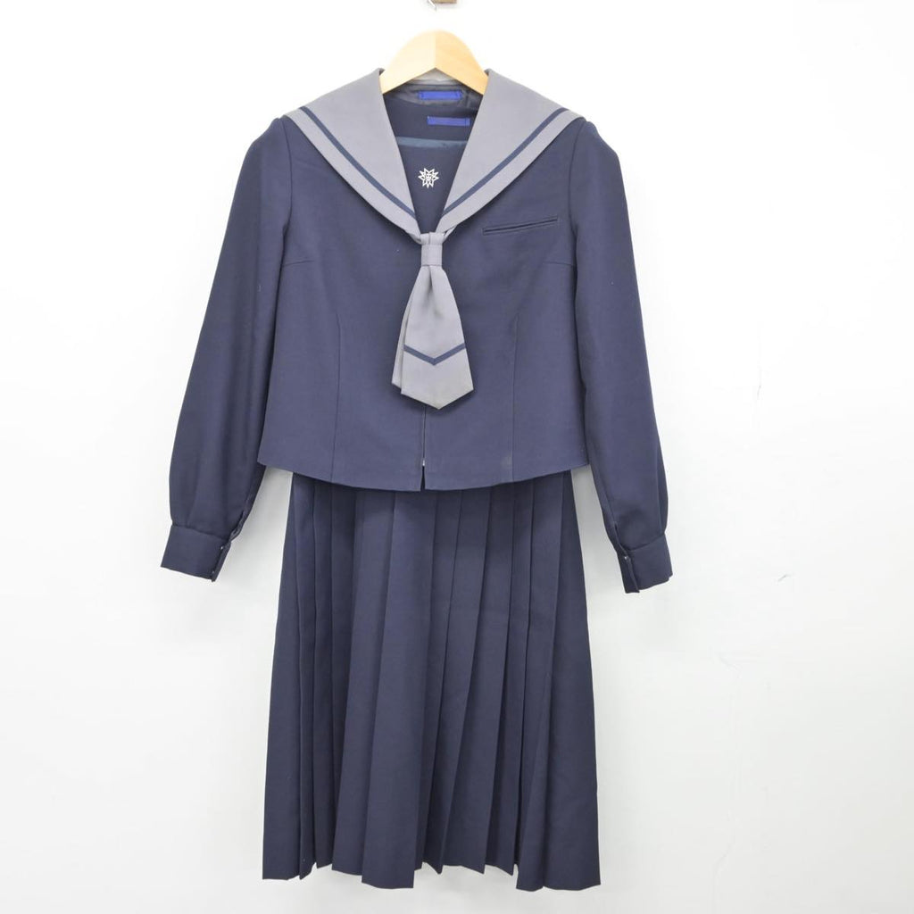 【中古制服】東京都 清新第一中学校 女子制服 4点（セーラー服 
