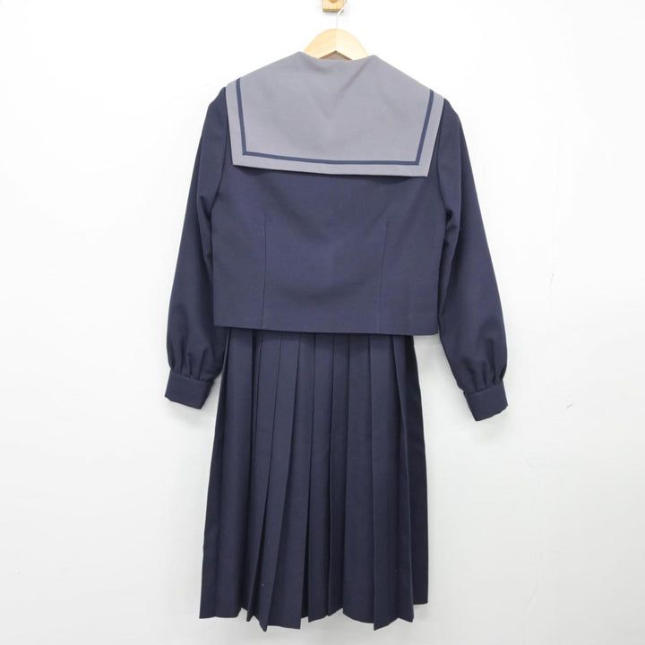 ジャンパースカート B96 W82 冬物 女子 紺 制服 m86 福岡 新宮高校 冬服セーラー服+ジャンパースカート/yt3157