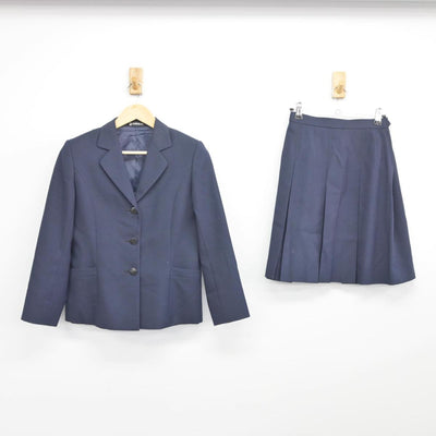 【中古】神奈川県 藤沢西高等学校 女子制服 3点（ブレザー・スカート・スカート）sf026629