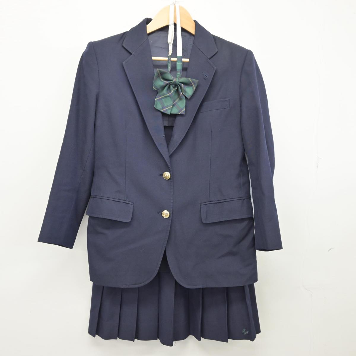 【中古】千葉県 市川東高等学校 女子制服 4点（ブレザー・ベスト・スカート）sf026636