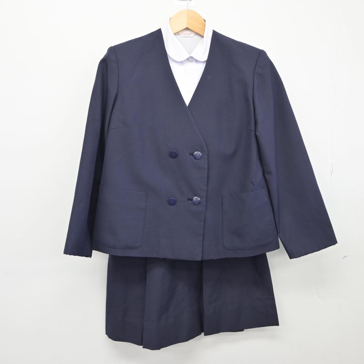 【中古】宮城県 小野田中学校 女子制服 3点（ブレザー・シャツ・スカート）sf026637