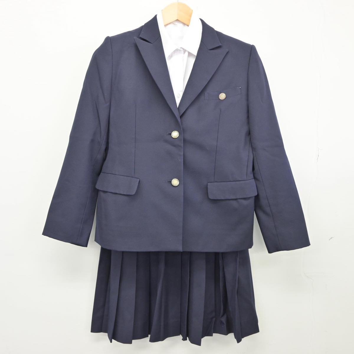 【中古】埼玉県 大宮高等学校 女子制服 4点（ブレザー・シャツ・スカート）sf026663