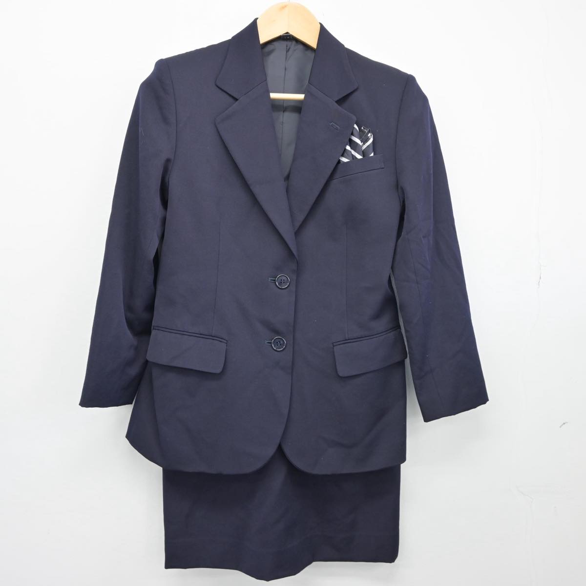 【中古】広島県 安田女子大学 女子制服 2点（ブレザー・スカート）sf026673