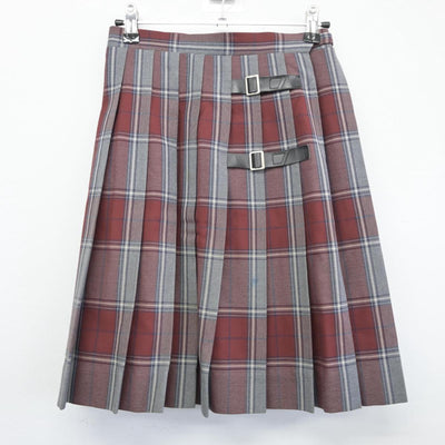 【中古】東京都 東横学園中学校 女子制服 3点（ニットベスト・スカート）sf026674