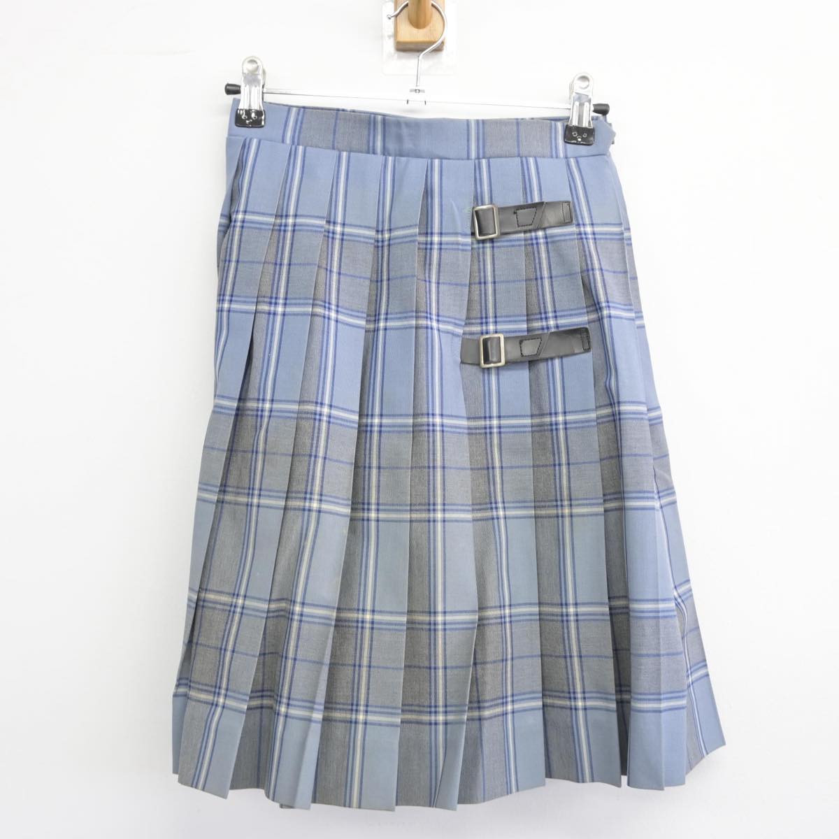 【中古】東京都 東横学園中学校 女子制服 3点（ニットベスト・スカート）sf026675