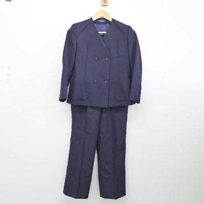 【中古】静岡県 静岡市立南中学校 女子制服 2点（ブレザー・ズボン）sf026687