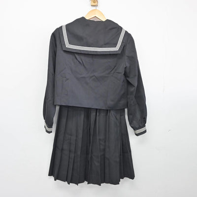 【中古】三重県 小俣中学校 女子制服 3点（セーラー服・スカート）sf026702