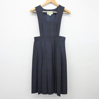 【中古】福岡県 春吉中学校 女子制服 1点（ジャンパースカート）sf026708