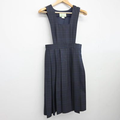 【中古】福岡県 春吉中学校 女子制服 1点（ジャンパースカート）sf026708