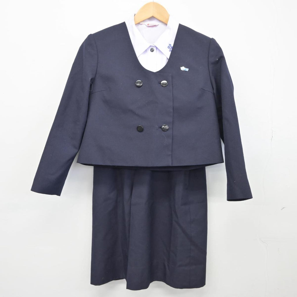 【中古制服】和歌山県 和歌山工業高等学校 女子制服 4点（ブレザー 
