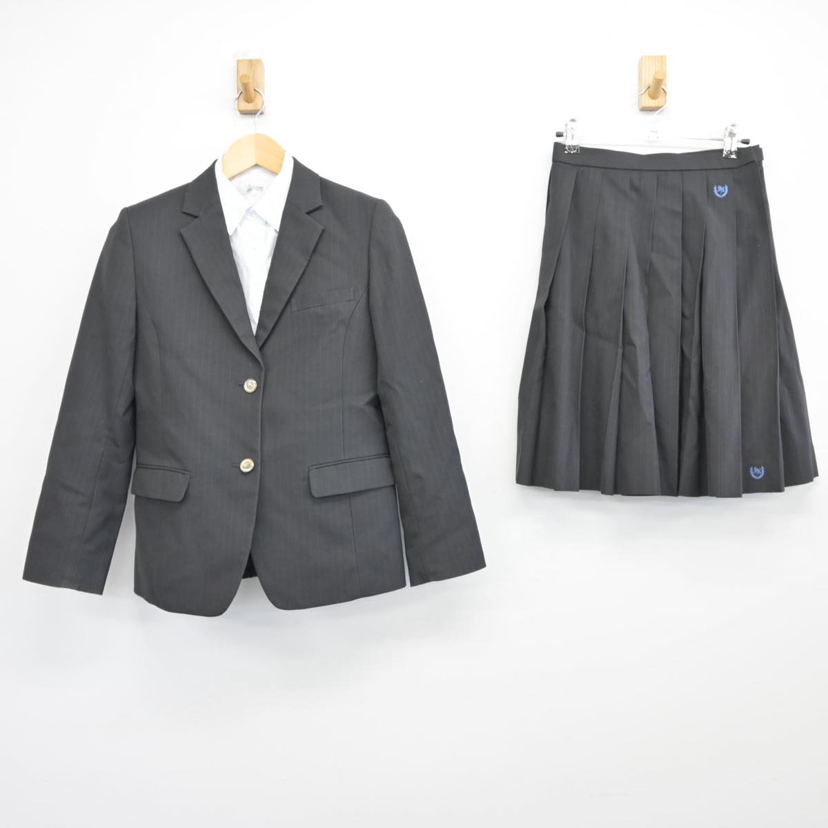 【中古】埼玉県 杉戸農業高等学校 女子制服 3点（ブレザー・シャツ・スカート）sf026732