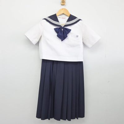 【中古】福岡県 精華女子高等学校 女子制服 3点（セーラー服・ジャンパースカート）sf026743