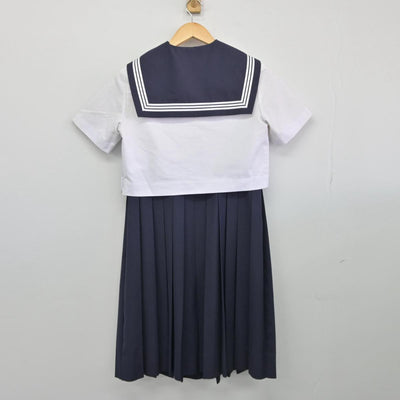 【中古】福岡県 精華女子高等学校 女子制服 3点（セーラー服・ジャンパースカート）sf026743