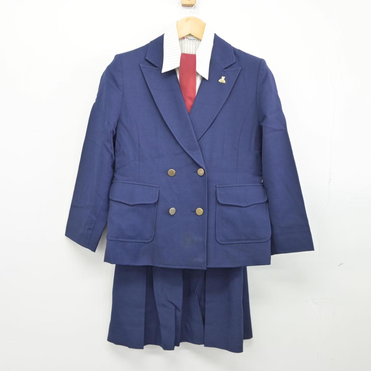 【中古】熊本県 熊本学園大学付属高等学校 女子制服 4点（ブレザー・シャツ・スカート）sf026746