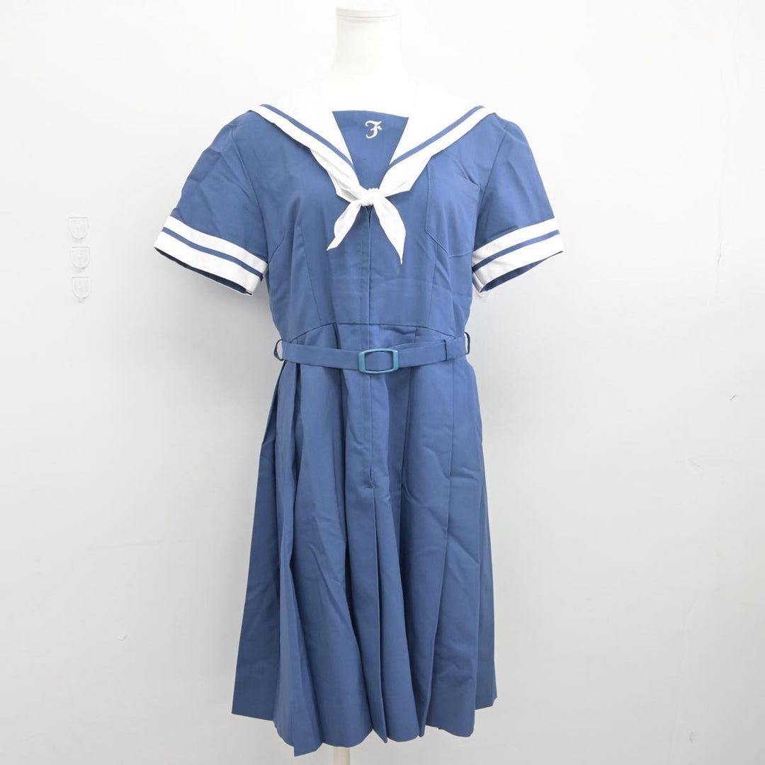 熊本学園大学付属高校 夏セーラー　ワンピース 制服コスプレ衣装 （女L） #附属中学校