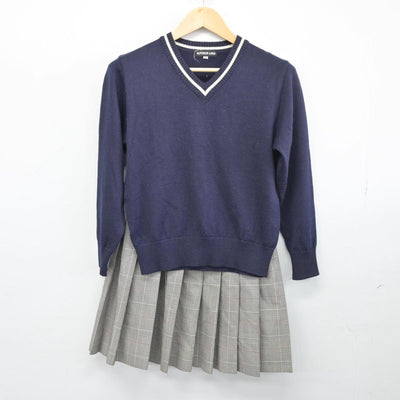 【中古】埼玉県 淑徳与野高等学校 女子制服 3点（ブレザー・ニット・スカート）sf026753