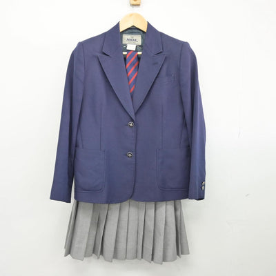 【中古】愛知県 名東高等学校 女子制服 4点（ブレザー・ベスト・スカート）sf026763