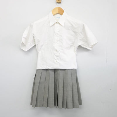 【中古】愛知県 名東高等学校 女子制服 3点（シャツ・スカート）sf026764