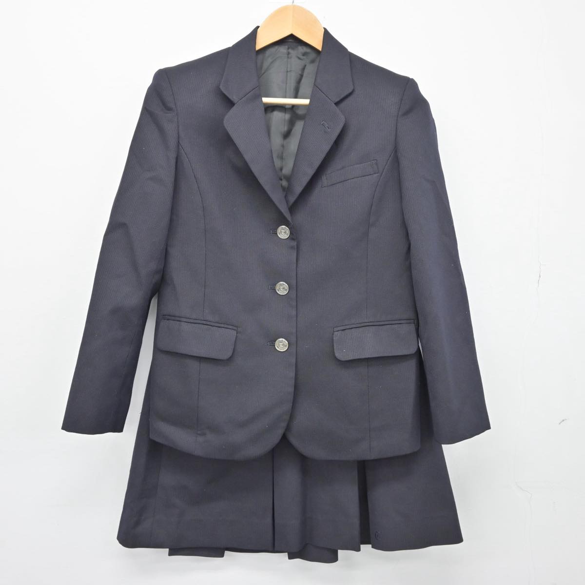 【中古】埼玉県 豊岡高等学校 女子制服 3点（ブレザー・ニット・スカート）sf026772