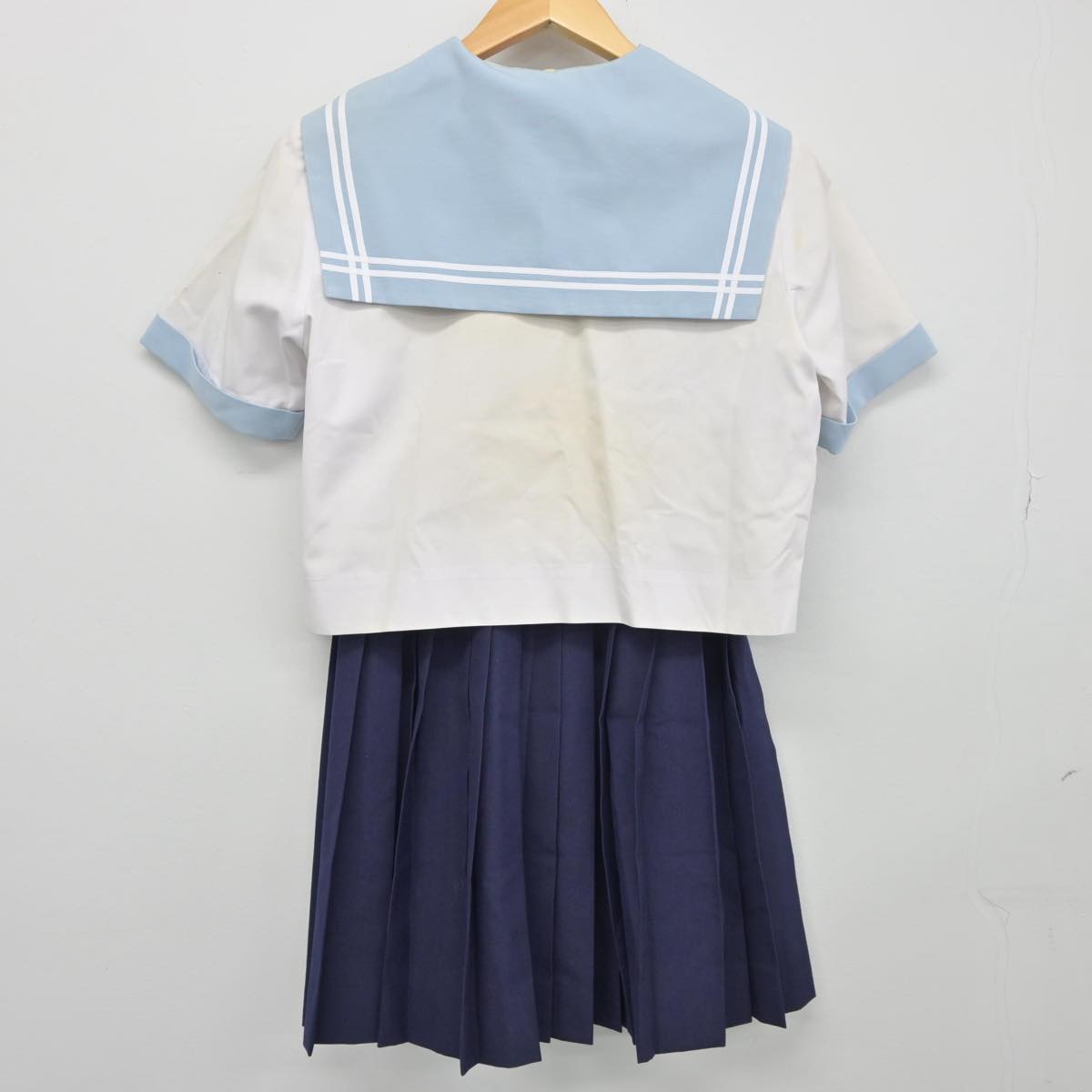 【中古】岐阜県 中京高等学校/旧モデル 女子制服 3点（セーラー服・スカート）sf026788