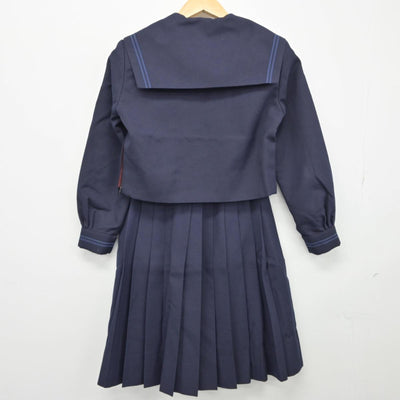 【中古】大阪府 松原第二中学校 女子制服 2点（セーラー服・スカート）sf026806