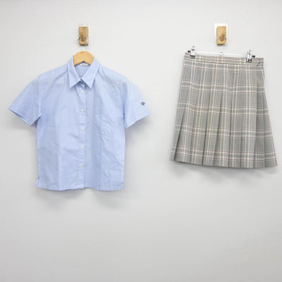 【中古】東京都 久留米西高等学校 女子制服 2点（シャツ・スカート）sf026809