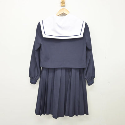 【中古】愛知県 西枇杷島中学校 女子制服 3点（セーラー服・スカート）sf026835