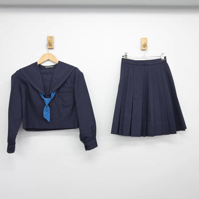 【中古】大阪府 大谷中学校・高等学校 女子制服 3点（セーラー服・スカート）sf026841