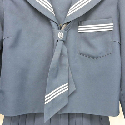 【中古】兵庫県 大津中学校 女子制服 3点（セーラー服・スカート）sf026846