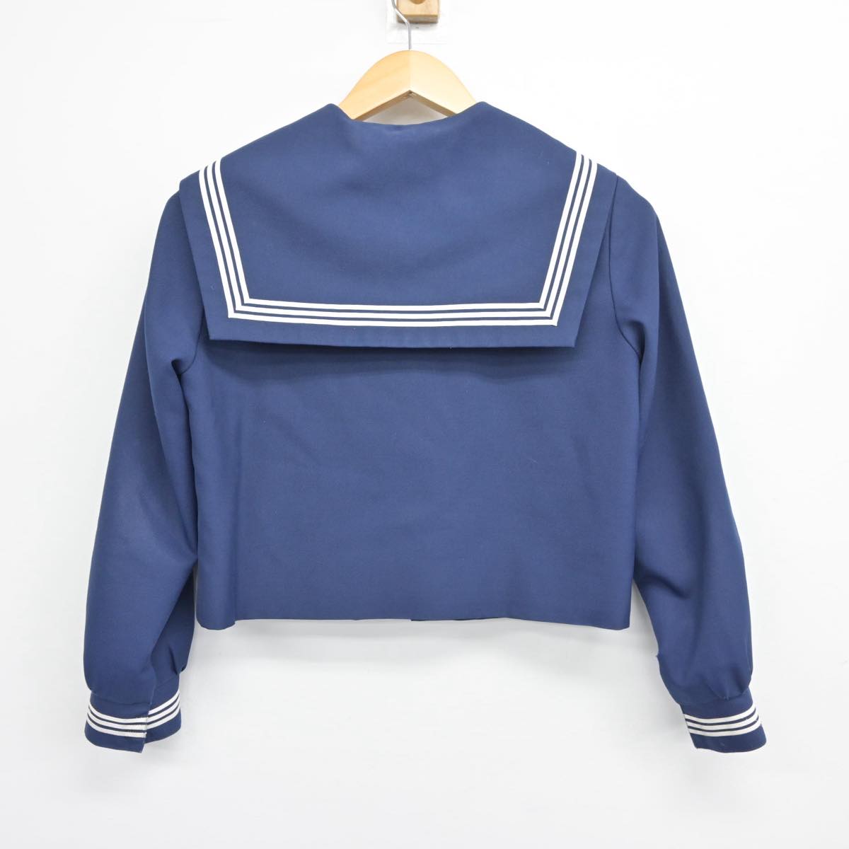 【中古】兵庫県 大津中学校 女子制服 3点（セーラー服・スカート）sf026846