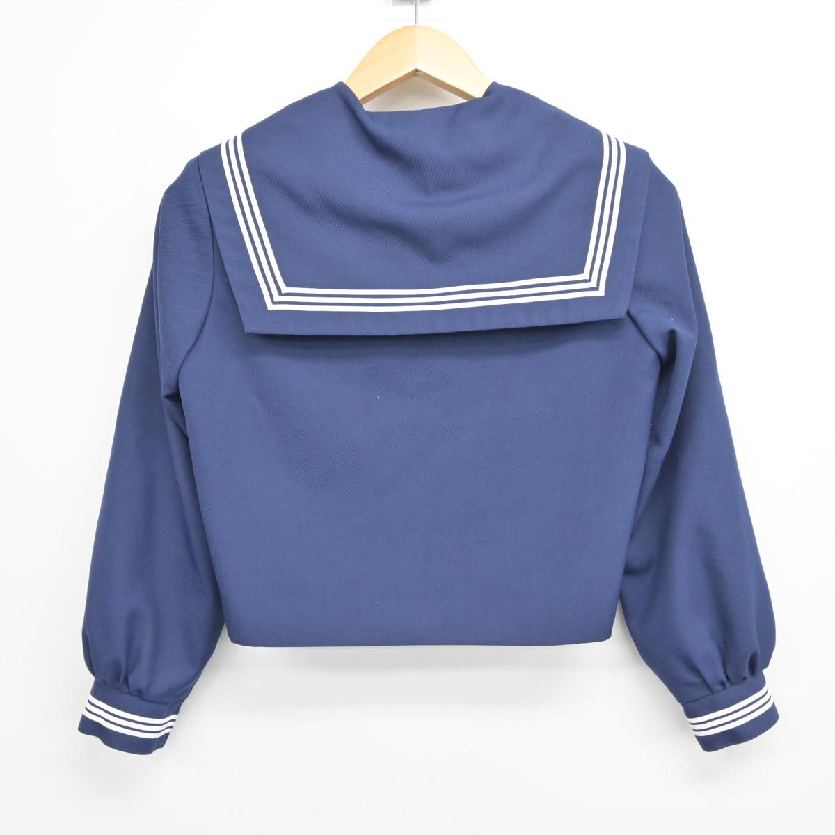 【中古】兵庫県 大津中学校 女子制服 3点（セーラー服・スカート）sf026847