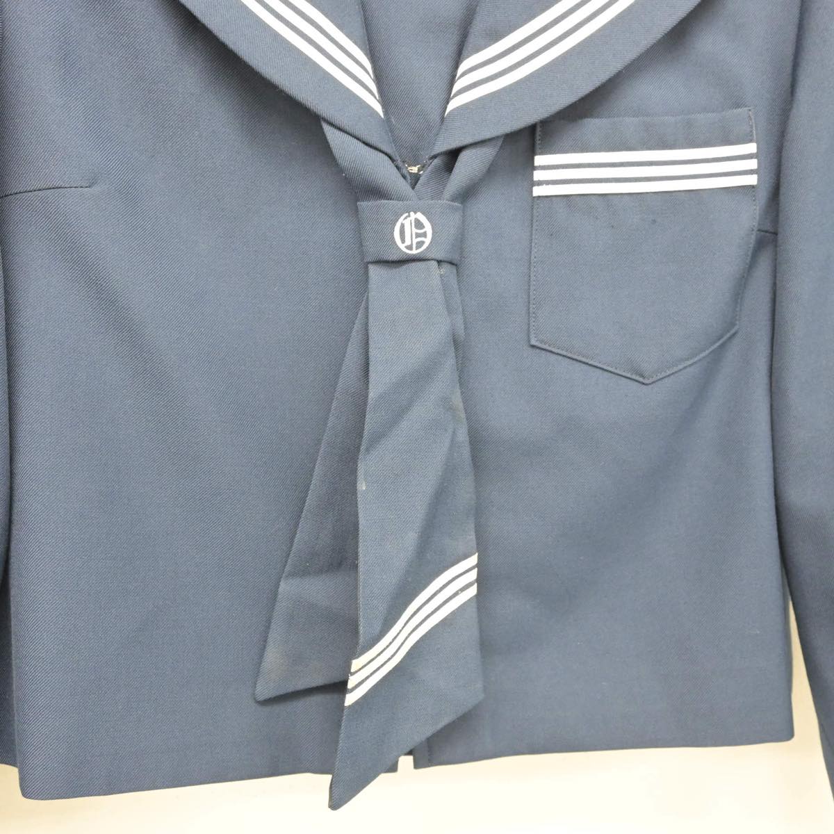 【中古】兵庫県 大津中学校 女子制服 2点（セーラー服）sf026849