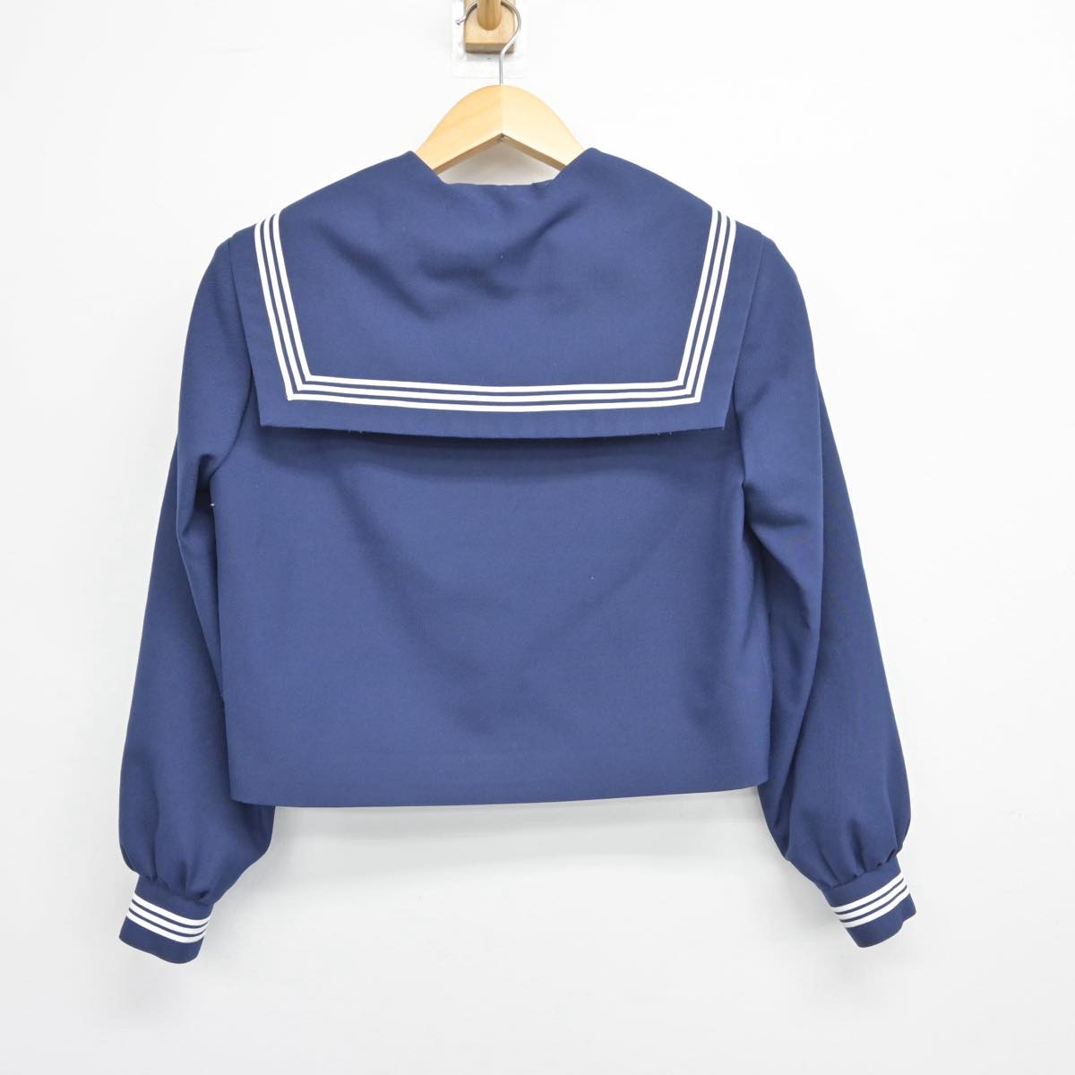 【中古】兵庫県 大津中学校 女子制服 2点（セーラー服）sf026849