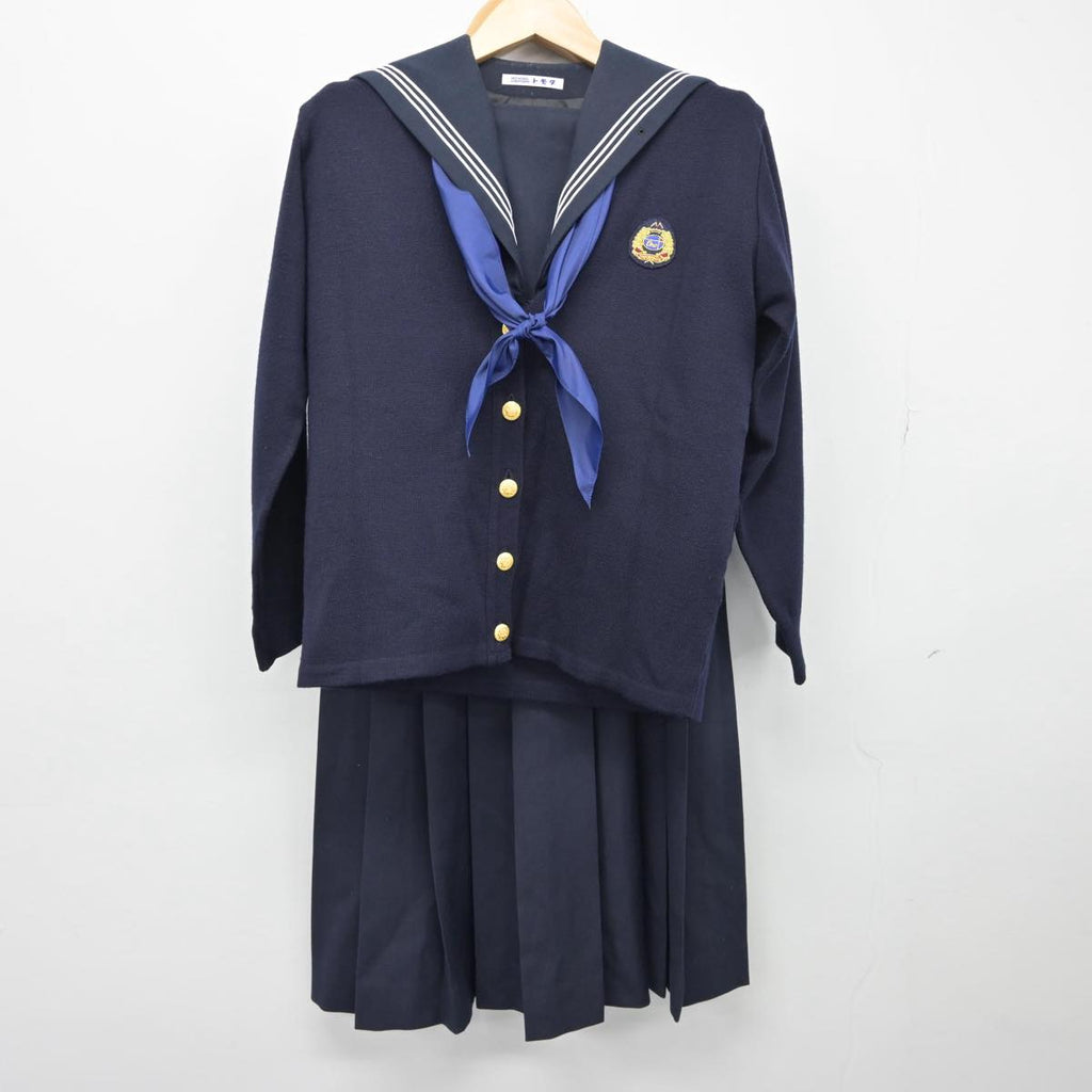 中古制服】福岡県 折尾愛真高等学校 女子制服 5点（セーラー服・ニット 