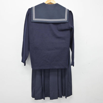 【中古】福岡県 折尾愛真高等学校 女子制服 5点（セーラー服・ニット・ジャンパースカート）sf026867